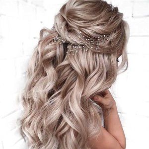 Sparkling Rhinestone Wedding Hair Vine | Silver Bridal Hair Piece